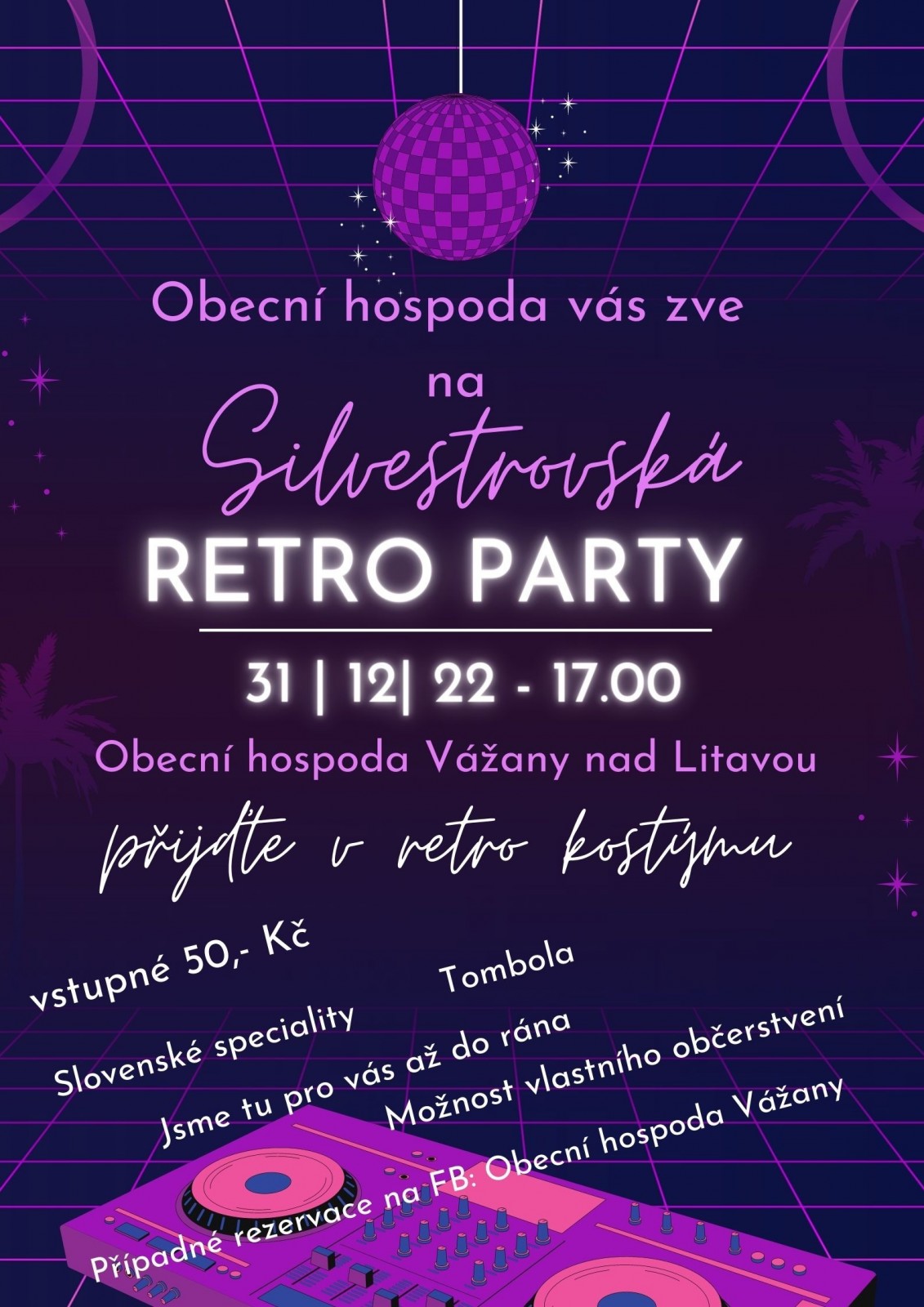 Silvestrovská retro párty