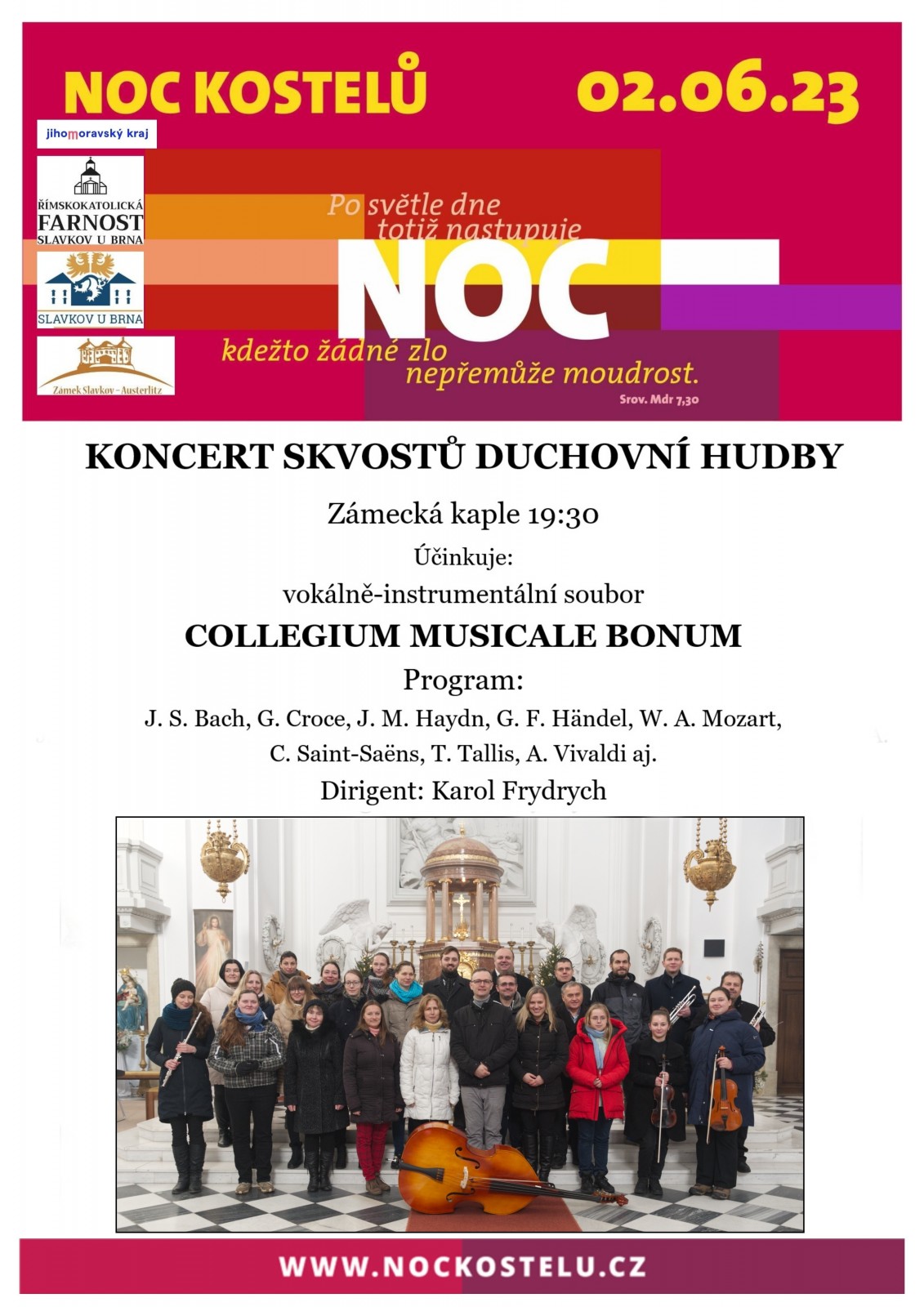 Koncert Collegium musicale bonum - Noc kostelů