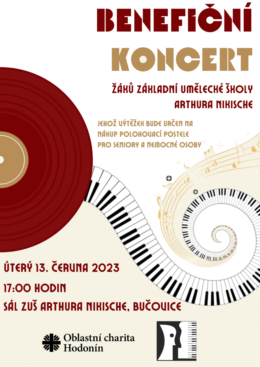 Benefiční koncert ZUŠ Arthura Nikische a Oblastní charity Hodonín