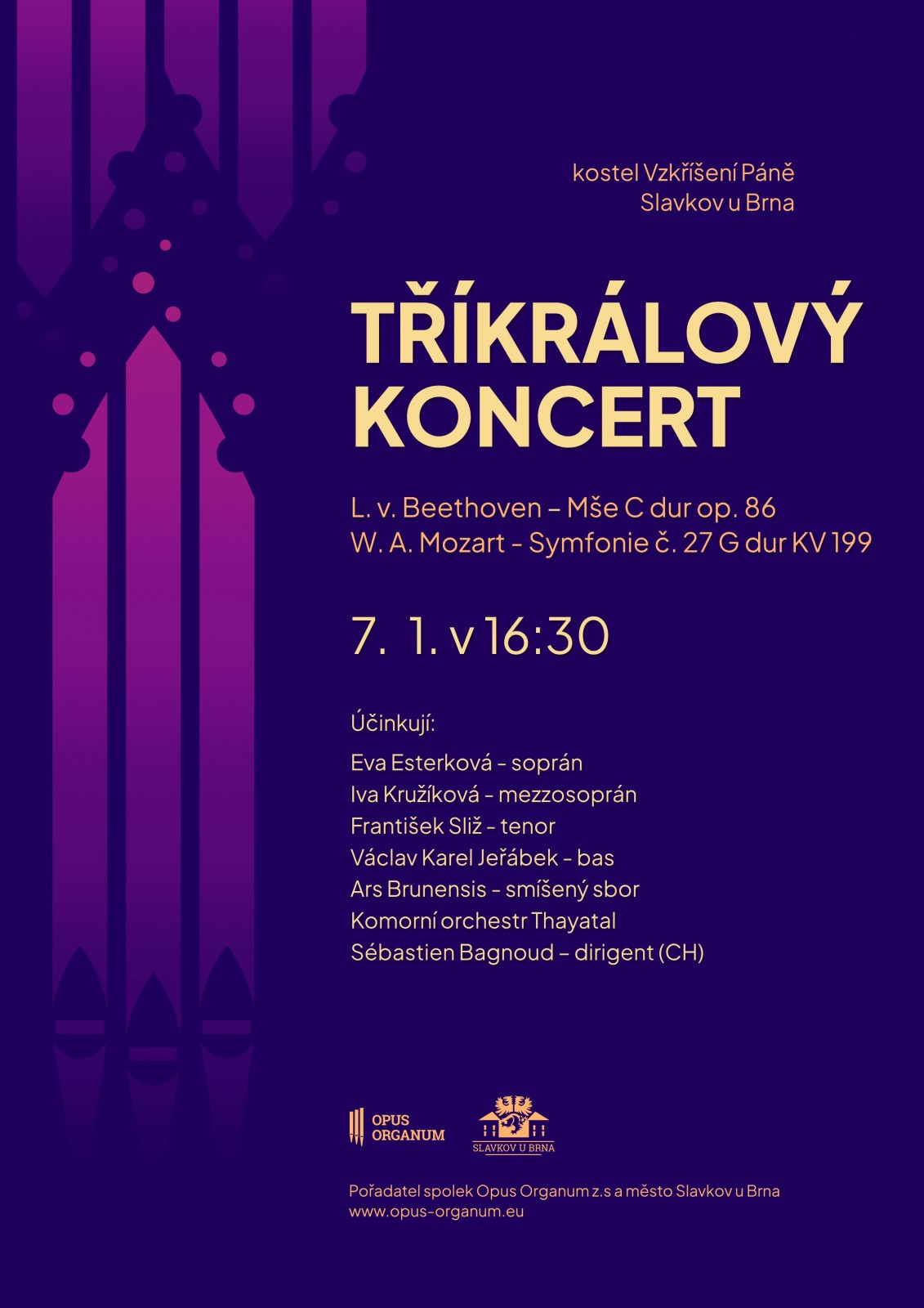 Tříkrálový koncert - Beethoven & Mozart
