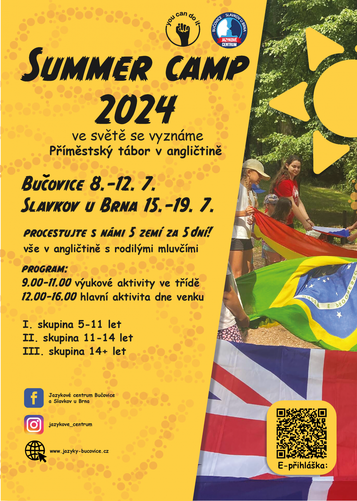 SUMMER CAMP 2024  - výukový program v angličtině