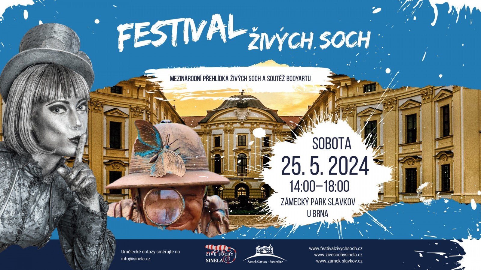 Festival živých soch a bodyart