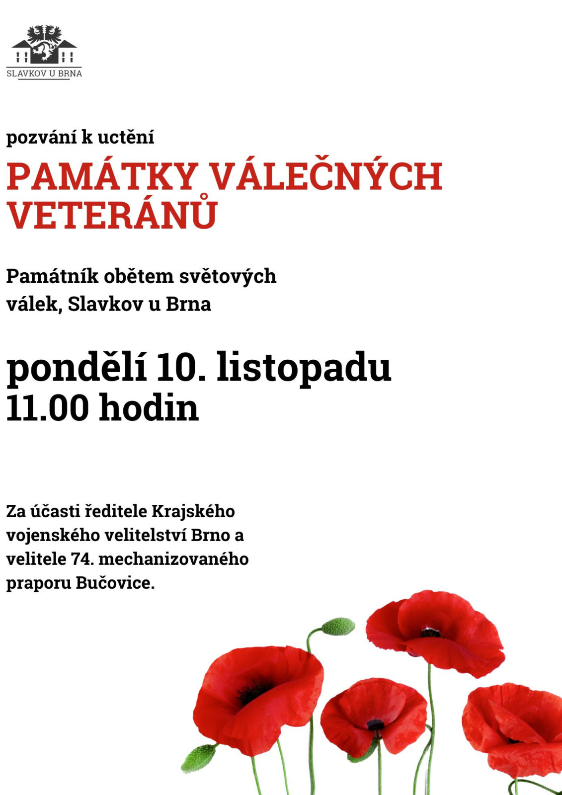 Uctění památky válečných veteránů