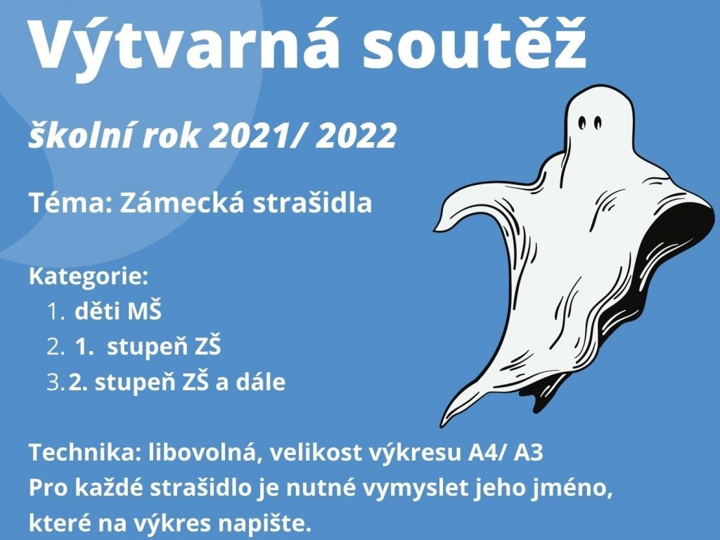 Výtvarná soutěž – ZÁMECKÁ STRAŠIDLA