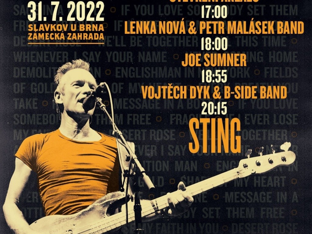 Festival Slavkov Open 2022 - Sting: My songs