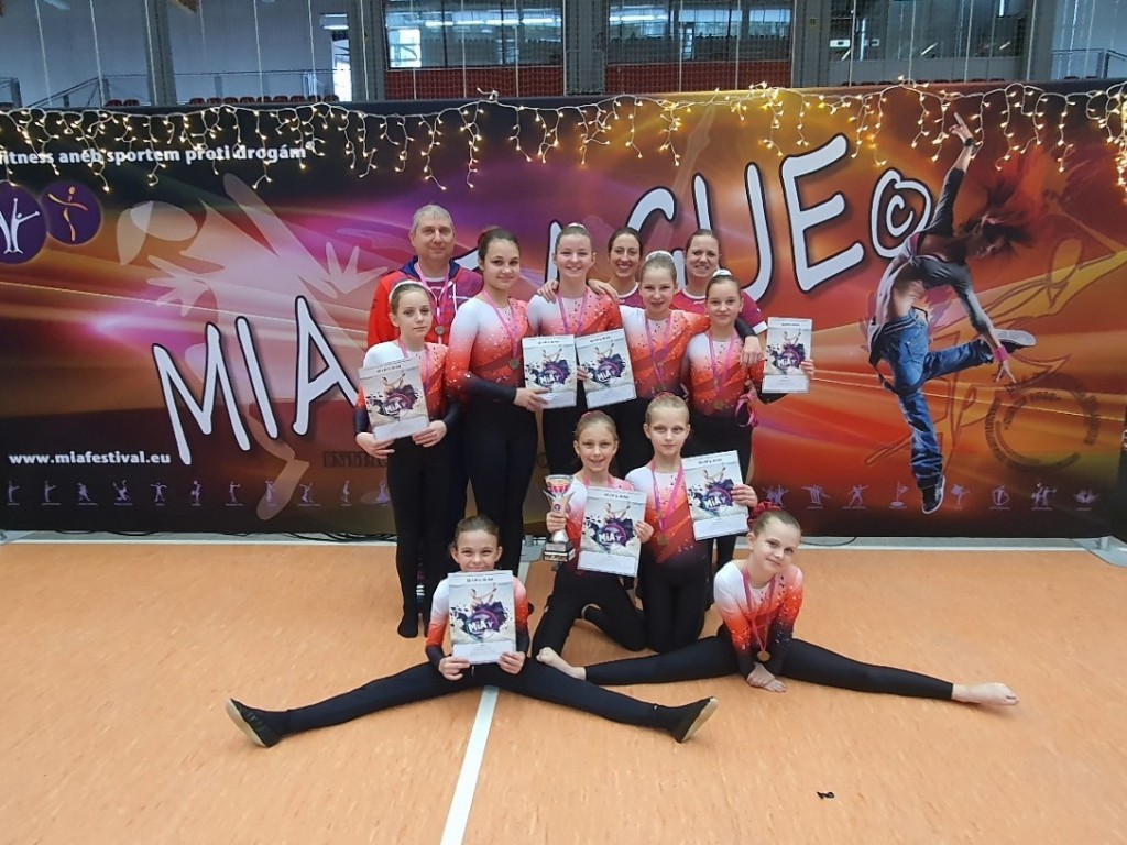 Děti z TeamGym Slavkov u Brna vybojovaly zlatou medaili v německých Drážďanech