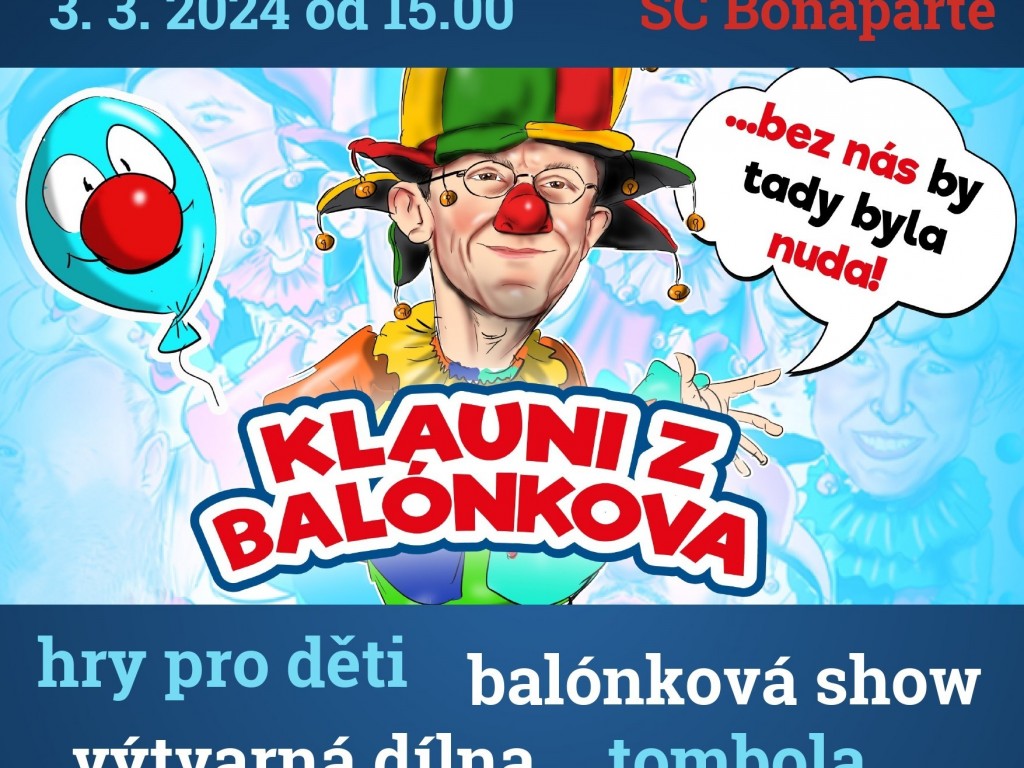 Dětský karneval s Klauny z Balónkova