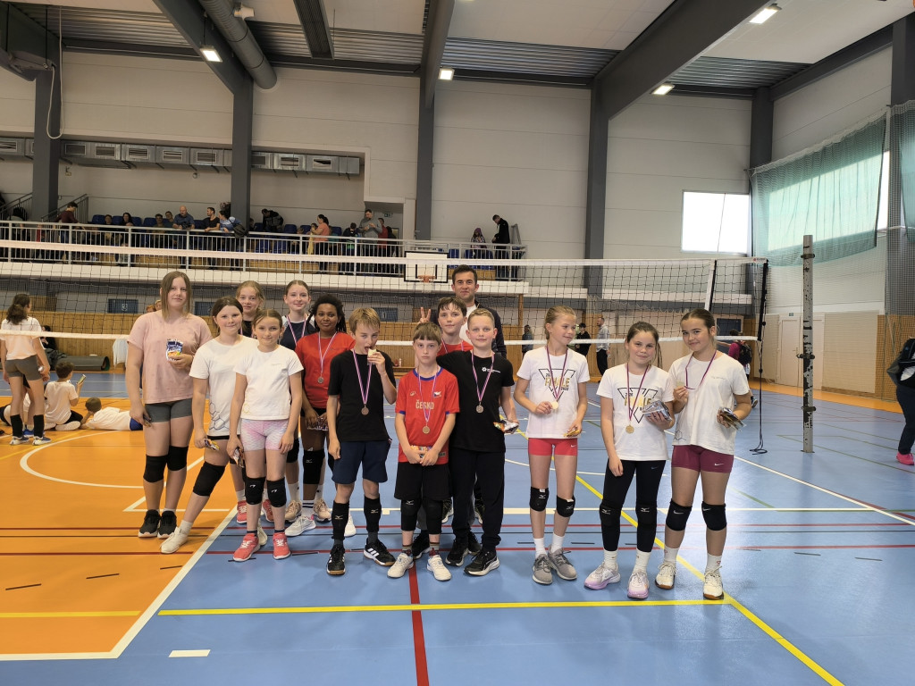Slavkovští minivolejbalisté uspěli na turnaji v Rousínově