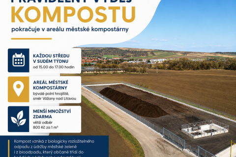 Pravidelný výdej kompostu pokračuje v novém areálu kompostárny